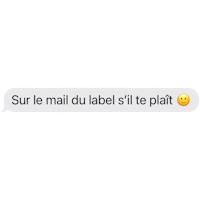 sur mail du label et te plat