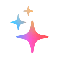 a colorful star icon on a black background